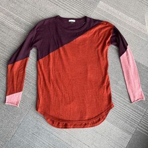 Smartwool Shadow Pine Colorblock Lightweight Sweater - Size M
